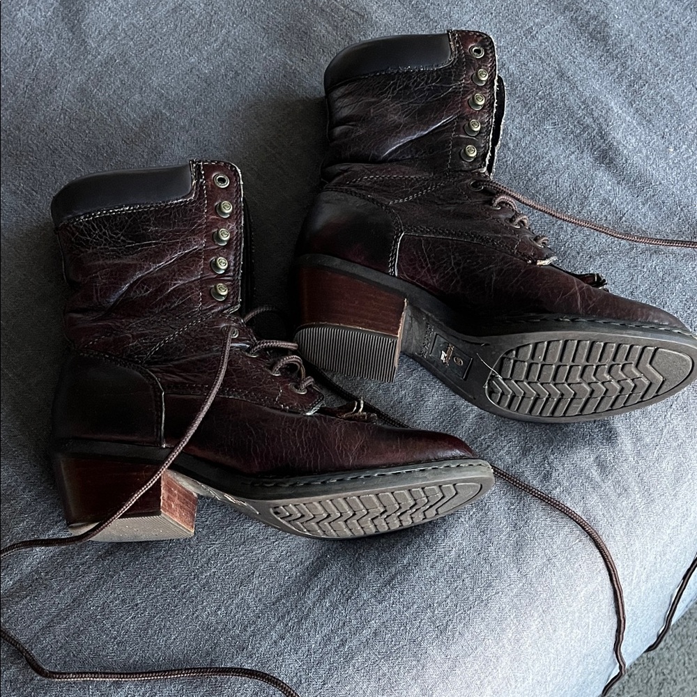 Double H Women’s Brown Leather Boots